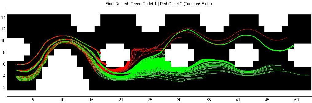 Topological Optimization of a 2D Microfluidic Channel for Particle Separation
