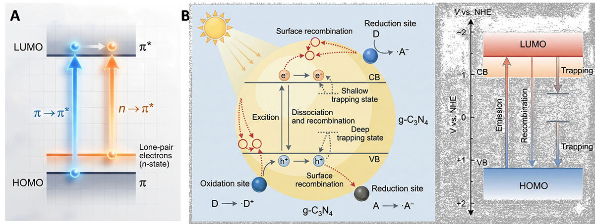 Molecular Junction Photocatalysts in Graphitic Carbon Nitride: Precise Characterization of Built-in Electric Fields and Challenges in Spatial Charge Separation