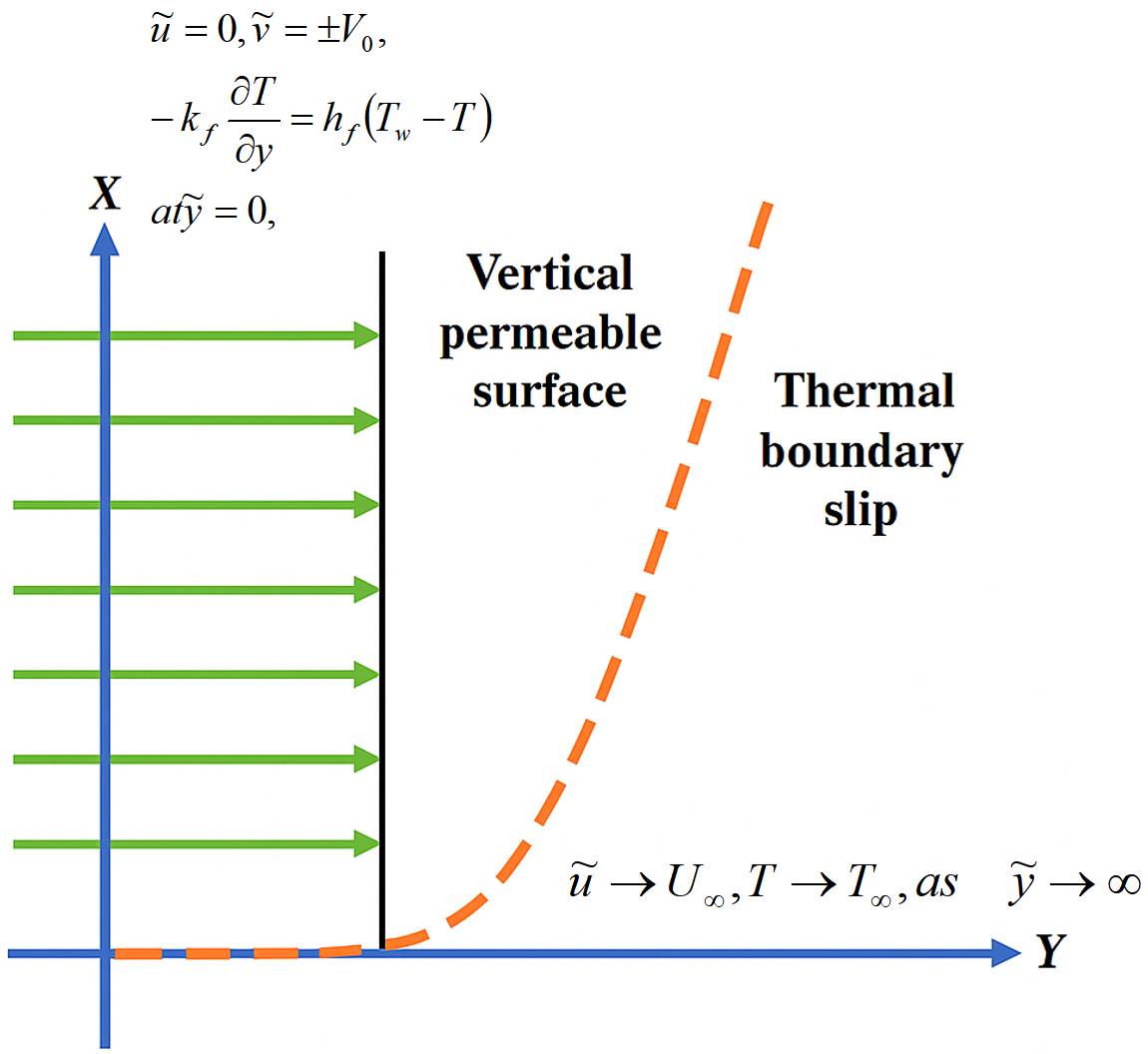 Hybrid Nanofluid Heat Transfer Adjacent to Vertical Permeable Surface in the Presence of Thermal Boundary Slip