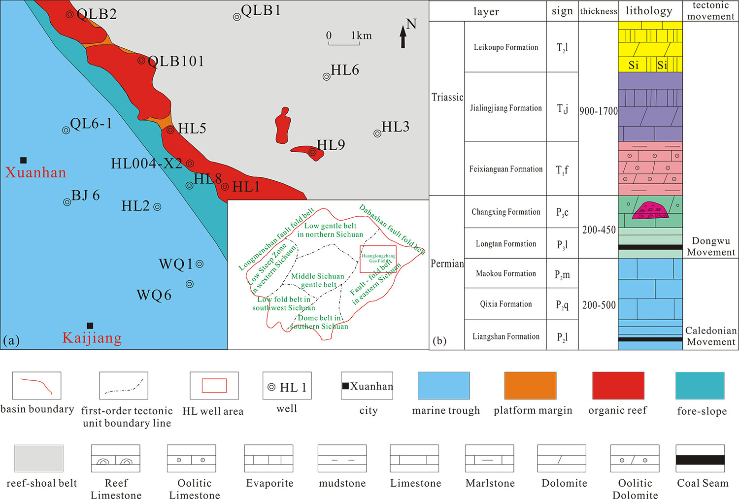 Reservoir Characteristics and Controlling Factors of the Upper Permian Changxing Formation Reef‑Shoal Carbonate Reservoirs in the Huanglongchang Structure, Eastern Sichuan Basin