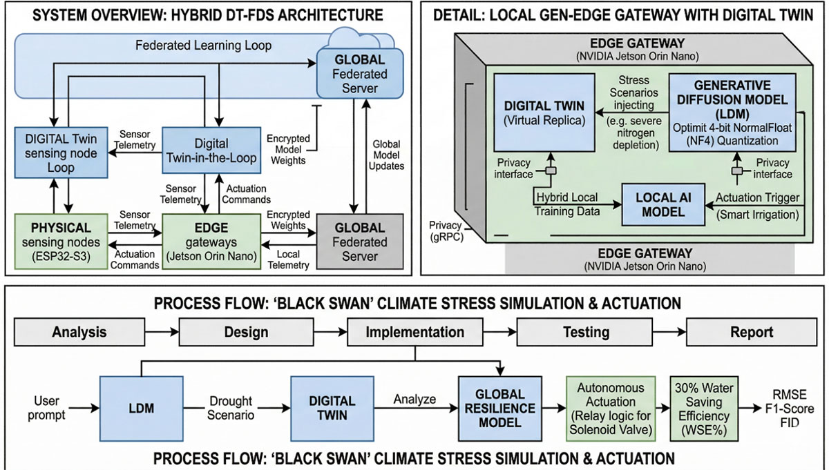 GenFedEdgeAgri: Diffusion-Enhanced Federated Edge AIoT for Climate-Resilient Precision Agriculture