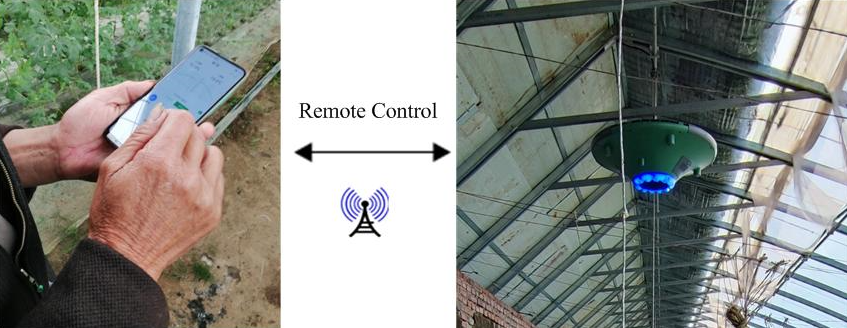 Preliminary Application of Unmanned Plant Protection Machinery for Control of Cauliflower Diseases and Insect Pests in a Greenhouse