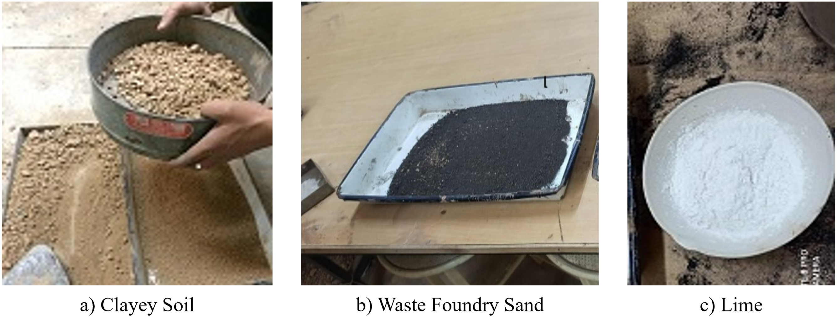 Subgrade Characteristics of Clayey Soil Admixed With Waste Foundry Sand and Lime