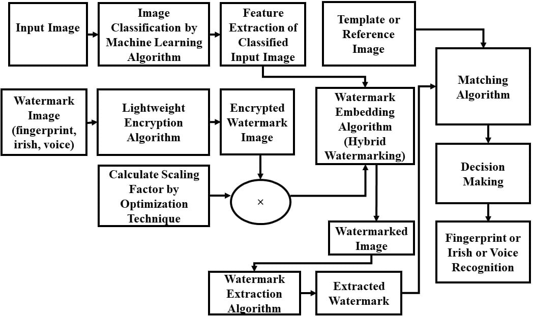 A Biometric Authentication Framework Based on Image Watermarking