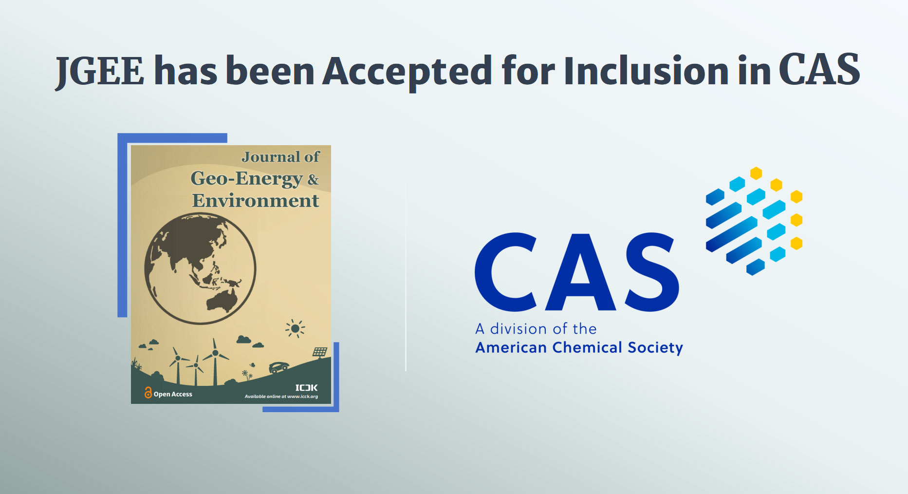 JGEE has been Accepted for Inclusion in CAS