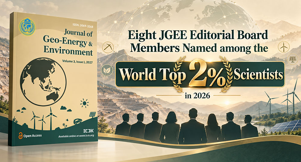 Eight JGEE Editorial Board Members Named among the World Top 2% Scientists in 2026
