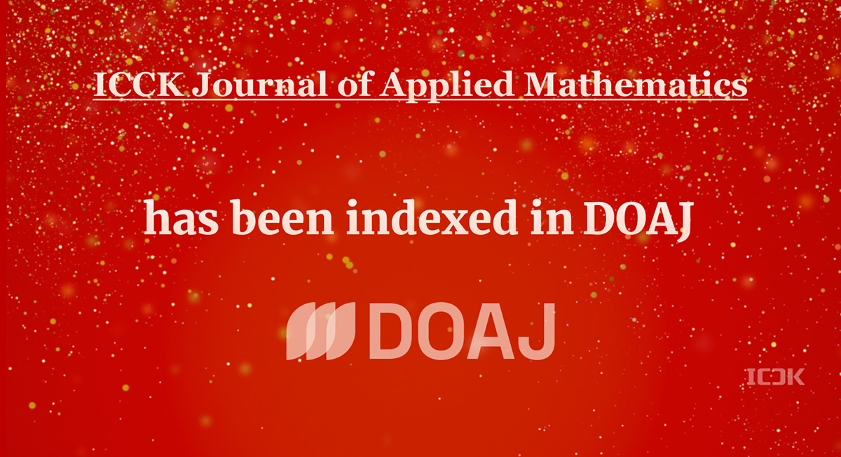 ICCK Journal of Applied Mathematics has been Accepted for Inclusion in DOAJ